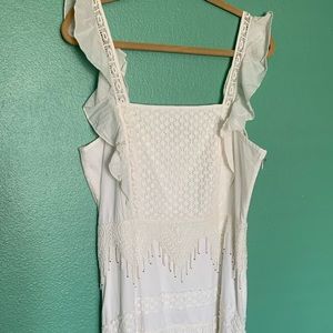 Anthropologie Peasant Beaded Dress
